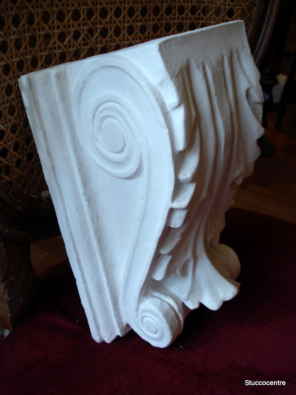 Stuck stucco 105-1171 Akanthusblatt Konsole aus Gips auch Fassade Kamin