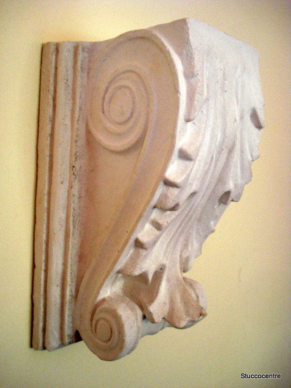 Stuck stucco 105-1171 Akanthusblatt Konsole aus Gips auch Fassade Kamin